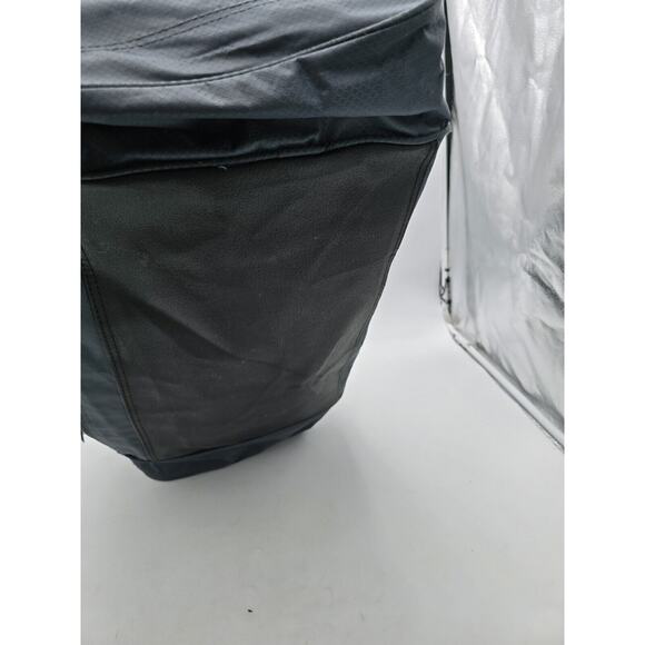 24" Protégé Carry On Travel Duffel Bag - Grey and Orange Gym Bag - Picture 7 of 12